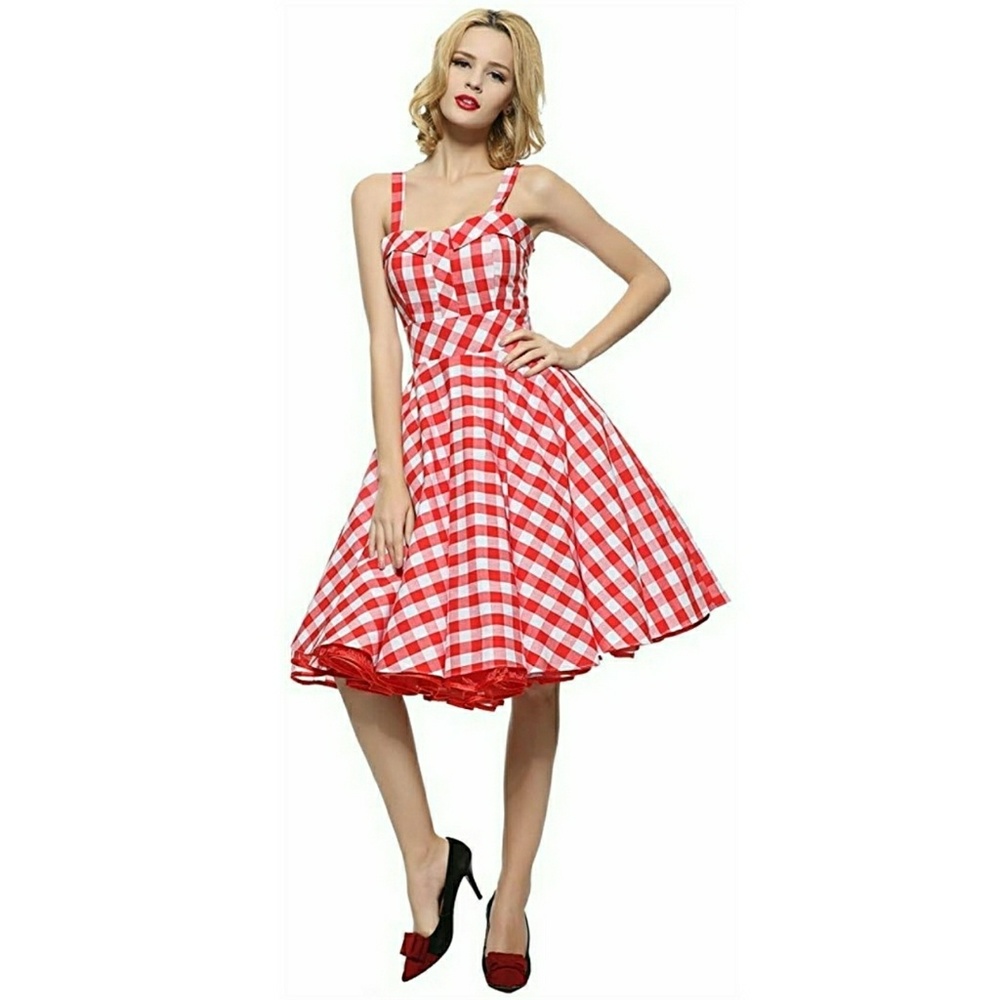 Maggie Tang 50s vintage style Gingham Sundress